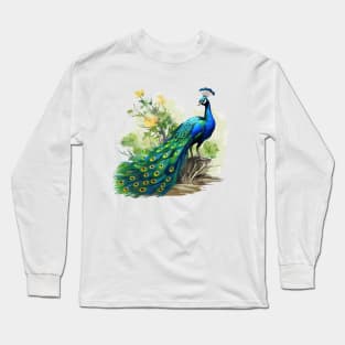 Peafowl Long Sleeve T-Shirt